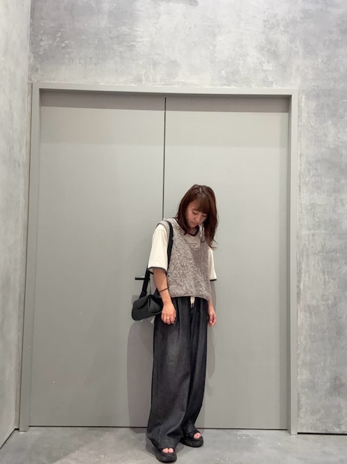 【低身長・高身長対応/サイズ展開あり】【新色追加】柔らかワイドイージーパンツ/デニム/スラックス