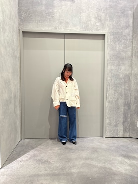 「大人可愛い、春」｜「アイテム（ジャケット/アウター）」を使った、yuu さん（レディース・147cm）の春コーディネート