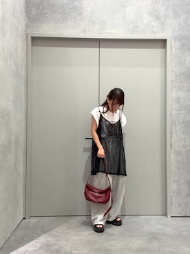 「アイテム（キャミソール）」を使った、yuu さん（レディース・147cm）の夏コーディネート