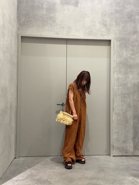 「CIAOPANIC TYPY（チャオパニックティピー）のアイテム（オールインワン・サロペット）」を使った、yuu さん（レディース・147cm）の夏コーディネート