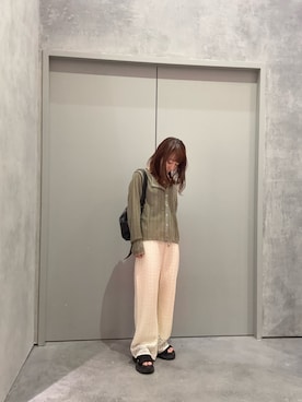 「CIAOPANIC TYPY（チャオパニックティピー）のアイテム（カーディガン/ボレロ）」を使った、yuu さん（レディース・147cm）の夏コーディネート