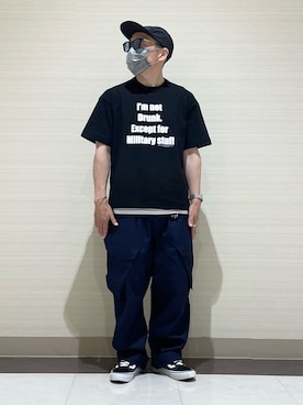 「UNDEFEATED （アンディフィーテッド）のアイテム」を使った、3ckechinさん（メンズ・159cm）の秋コーディネート