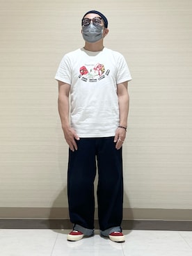 「Supreme （シュプリーム）のアイテム」を使った、3ckechinさん（メンズ・159cm）の秋コーディネート