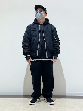 「アイテム（パンツ）」を使った、3ckechinさん（メンズ・159cm）の冬コーディネート