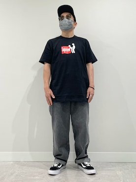 「アイテム（キャップ）」を使った、3ckechinさん（メンズ・159cm）の秋コーディネート