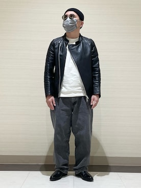 「OWNDAYS（オンデーズ）のアイテム」を使った、3ckechinさん（メンズ・159cm）の春コーディネート