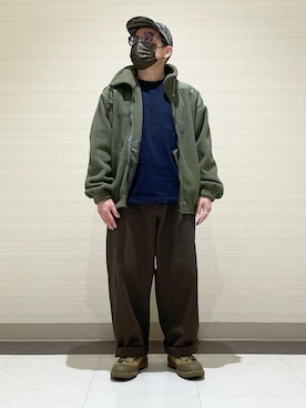 「Danner（ダナー）のアイテム」を使った、3ckechinさん（メンズ・159cm）の冬コーディネート