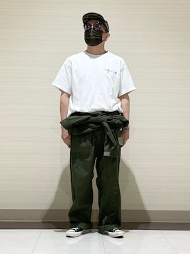 「アイテム（オールインワン・サロペット）」を使った、3ckechinさん（メンズ・159cm）の秋コーディネート