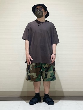 「アイテム（シューズ）」を使った、3ckechinさん（メンズ・159cm）の夏コーディネート