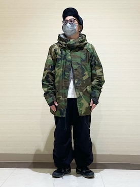 「アイテム（スニーカー）」を使った、3ckechinさん（メンズ・159cm）の冬コーディネート