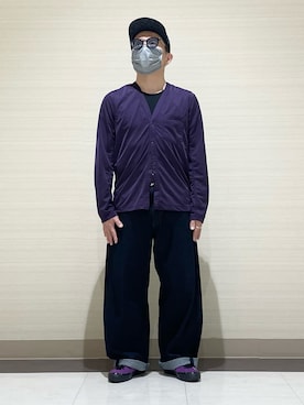 「アイテム（キャップ）」を使った、3ckechinさん（メンズ・159cm）の秋コーディネート