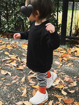 「アイテム（パンツ）」を使った、Uminchu!×mommyさん（レディース・70cm）の秋コーディネート