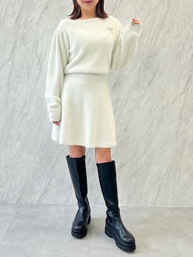 「CALNAMUR（カルナムール）のアイテム（ワンピース/ドレス）」を使った、hiroka さん（レディース・154cm）の秋コーディネート