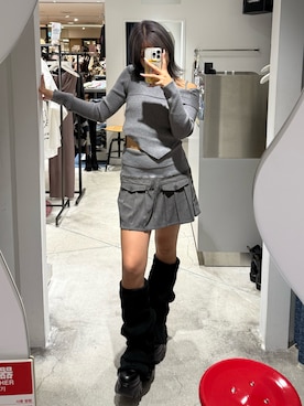 「SPIRALGIRL（スパイラルガール）のアイテム（トップス）」を使った、yumiさん（レディース・155cm）の秋コーディネート