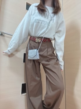 「イエベ春」｜まる。さん（レディース・150cm）の秋コーディネート