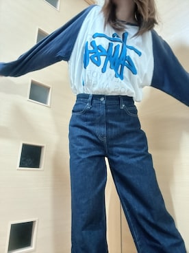 「STUSSY（ステューシー）のアイテム」を使った、まる。さん（レディース・150cm）の秋コーディネート