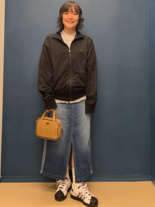 アディカラー・スリーストライプス・デニム・ペンシルスカート