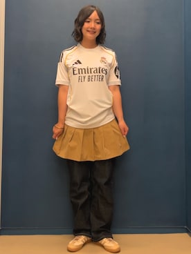 「アディダス」｜myさん（レディース・158cm）の夏コーディネート