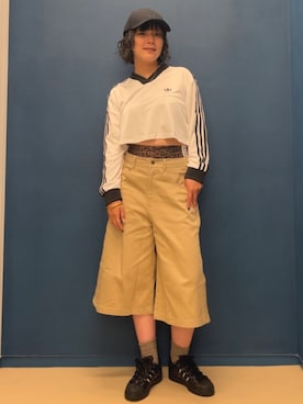 「スーパースター」｜myさん（レディース・158cm）の夏コーディネート