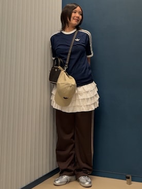 「adidas（アディダス）のアイテム（帽子）」を使った、myさん（レディース・158cm）の春コーディネート