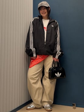 「adidas（アディダス）のアイテム（帽子）」を使った、myさん（レディース・158cm）の春コーディネート