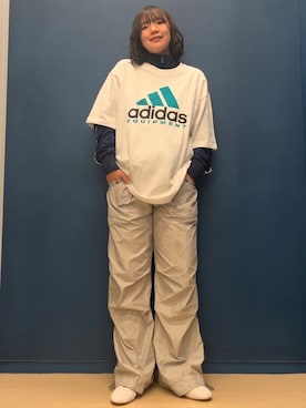 「スリーストライプス」｜myさん（レディース・158cm）の夏コーディネート