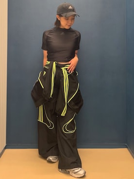 「アイテム（ジャージ）」を使った、myさん（レディース・158cm）の秋コーディネート