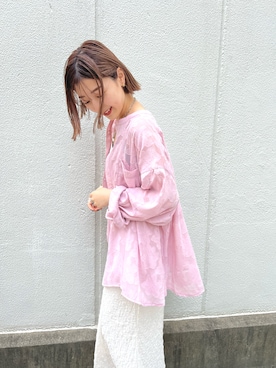 「アイテム（ワンピース/ドレス）」を使った、yuna.さん（レディース・159cm）の夏コーディネート