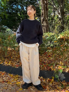 「リバーシブル」｜yuna.さん（レディース・159cm）の冬コーディネート
