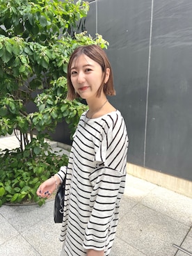 「大人シンプル」｜yuna.さん（レディース・159cm）の夏コーディネート