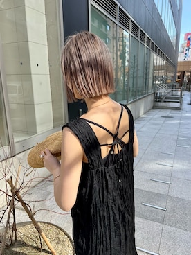 「シアーワンピース」｜yuna.さん（レディース・159cm）の春コーディネート