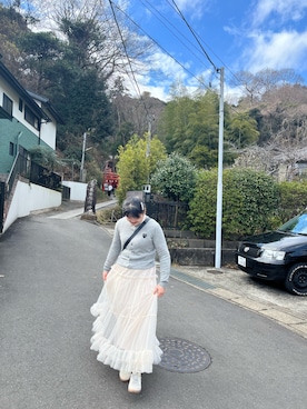 「CDG（シーディージー）のアイテム（ジャケット/アウター）」を使った、ALOHAさん（レディース・158cm）の冬コーディネート