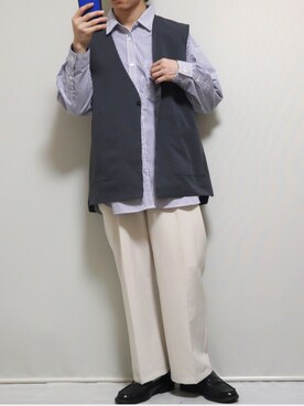 「Chillfar（チルファー）のアイテム」を使った、ぴぴさん（メンズ・165cm）の春コーディネート