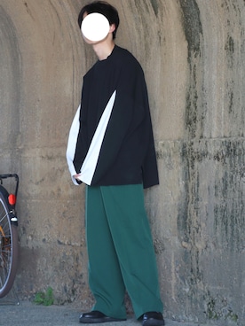 「Ellno Loset（エルノロゼット）のアイテム（ニット/セーター）」を使った、ぴぴさん（メンズ・165cm）の冬コーディネート