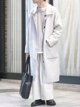 「Adoon plain（アドーンプレーン）のアイテム（バッグ）」を使った、ぴぴさん（メンズ・165cm）の秋コーディネート