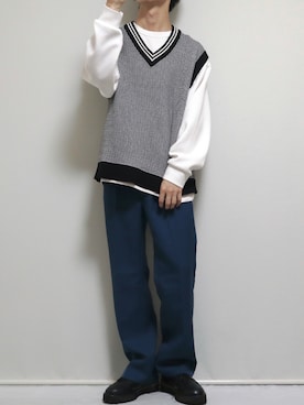 「韓国コーデ」｜ぴぴさん（メンズ・165cm）の秋コーディネート