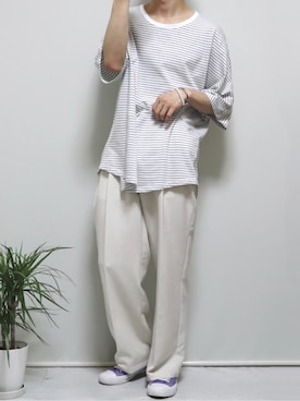 「Chillfar（チルファー）のアイテム」を使った、ぴぴさん（メンズ・165cm）の夏コーディネート