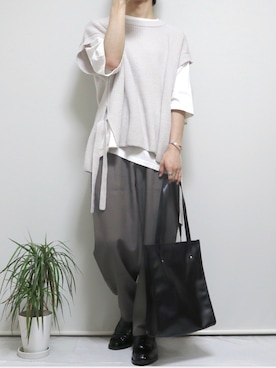 「Adoon plain（アドーンプレーン）のアイテム（バッグ）」を使った、ぴぴさん（メンズ・165cm）の夏コーディネート