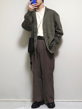 「アイテム（ドレスシューズ）」を使った、ぴぴさん（メンズ・165cm・10代）の冬コーディネート