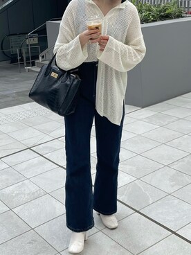 「Adoon plain（アドーンプレーン）のアイテム（パンツ）」を使った、naoさん（レディース・160cm）の秋コーディネート