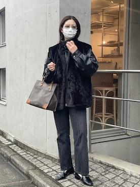 「epnok（エプノック）のアイテム」を使った、naoさん（レディース・160cm）の冬コーディネート
