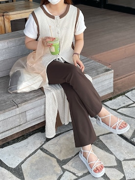 naoさん(レディース・160cm)の夏コーディネート