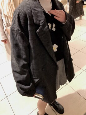 「いいね返し」｜「アイテム（トレンチコート）」を使った、あいさん（レディース・150cm）の冬コーディネート