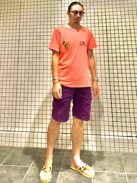 「Hub&Spoke（ハブアンドスポーク）のアイテム」を使った、romeohさん（メンズ・168cm）の夏コーディネート