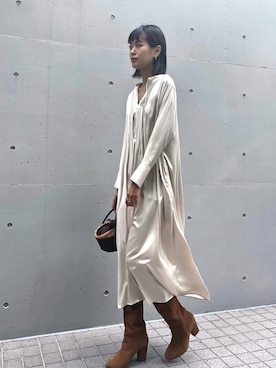 吉田歩美さん(レディース・174cm)の秋コーディネート