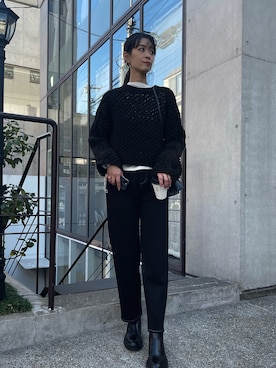 吉田歩美さん(レディース・174cm)の冬コーディネート