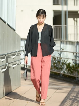 吉田歩美さん(レディース・174cm)の冬コーディネート