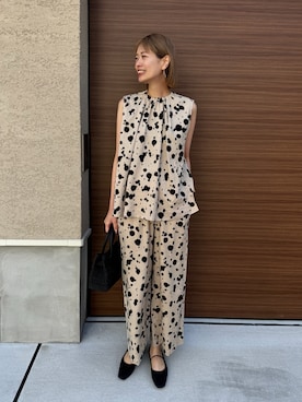 「Liyoca（リヨカ）のアイテム」を使った、吉田歩美さん（レディース・174cm）の春コーディネート