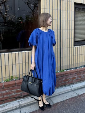 「アイテム（ワンピース/ドレス）」を使った、吉田歩美さん（レディース・174cm・30代）の冬コーディネート