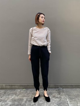 「Liyoca（リヨカ）のアイテム」を使った、吉田歩美さん（レディース・174cm）の春コーディネート